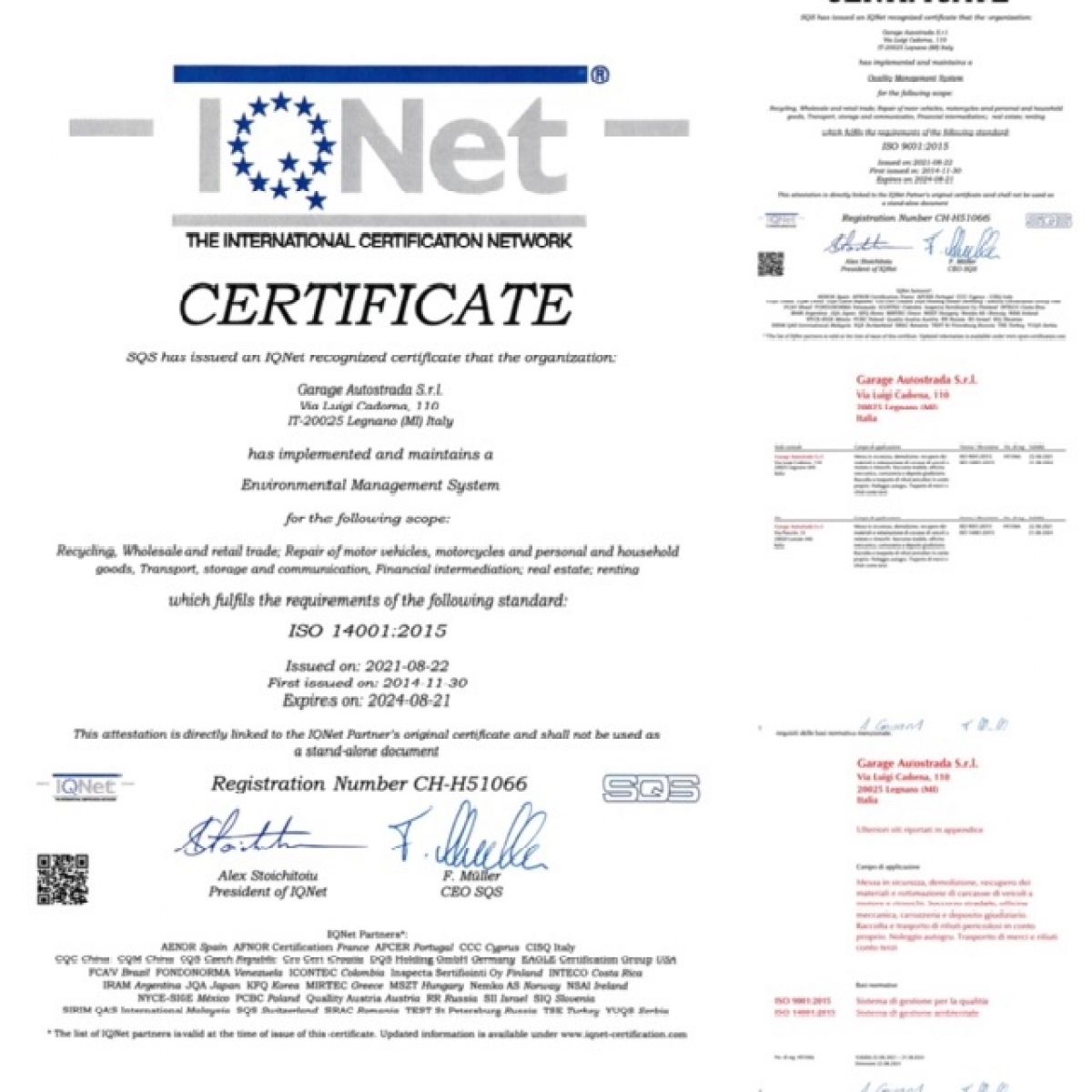 CERTIFICAZIONE